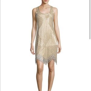 Beaded Mesh Dress